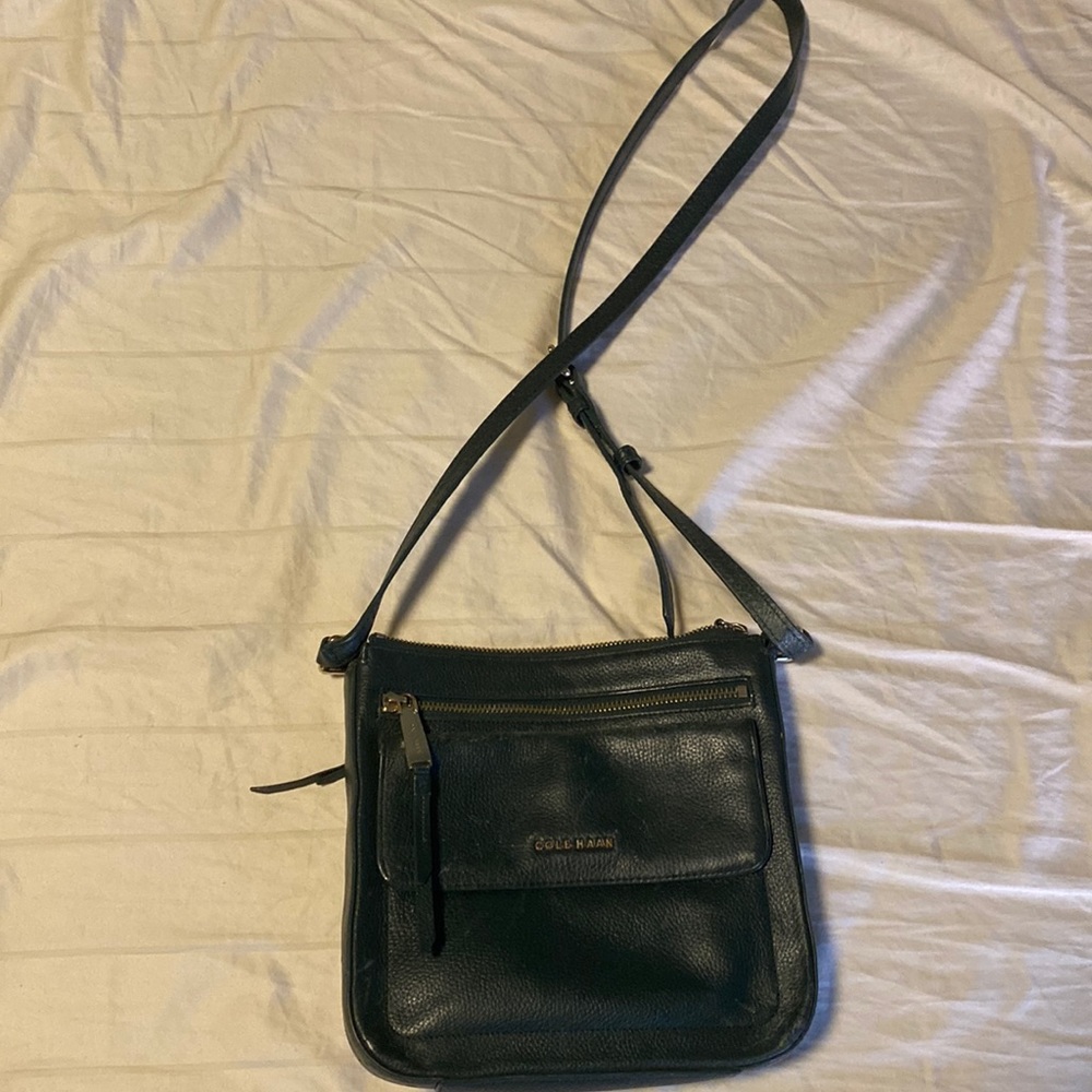 Cole Haan Dark Green cross body bag